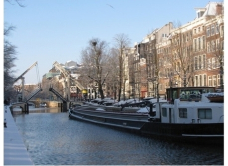 View of canal and house