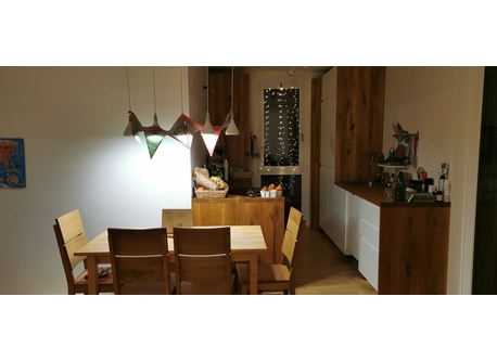 dining room and kitchen