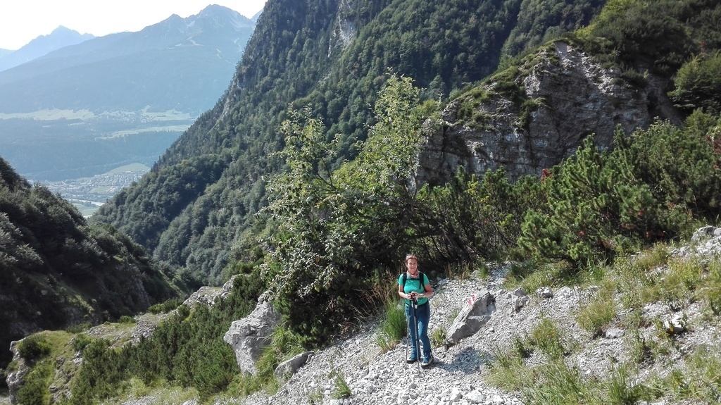 Hiking to Magdeburger Hütte, a mountain lodge