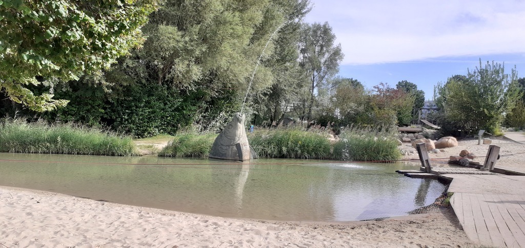 water playground on Donauinsel 