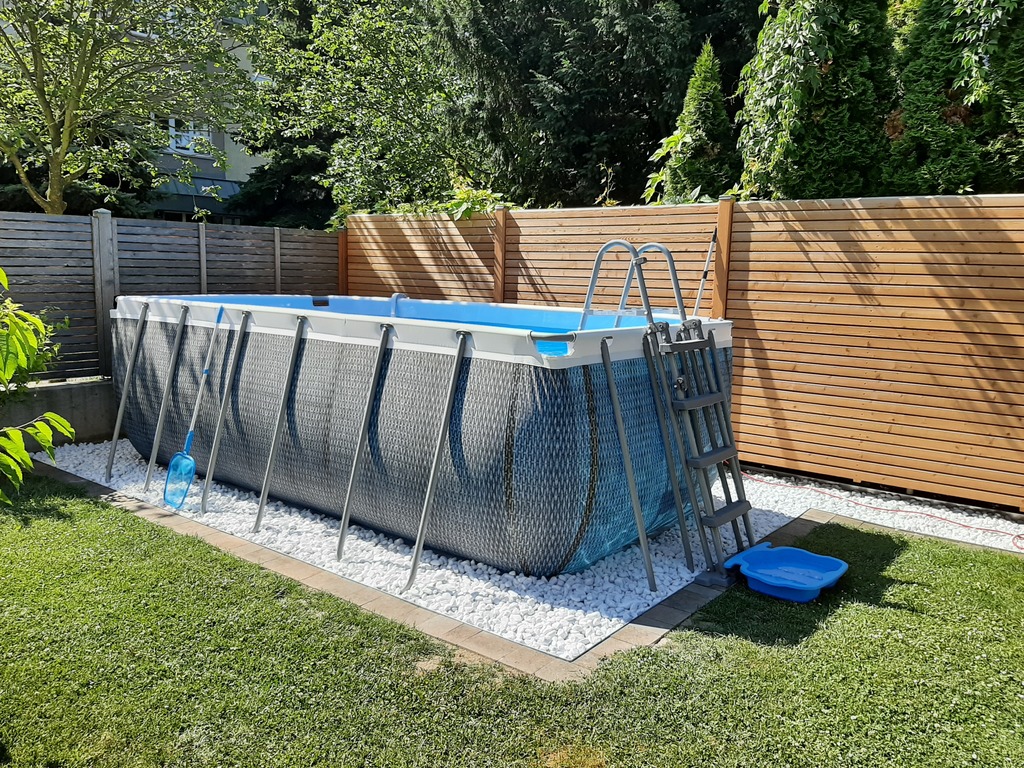 Small pool in the garden