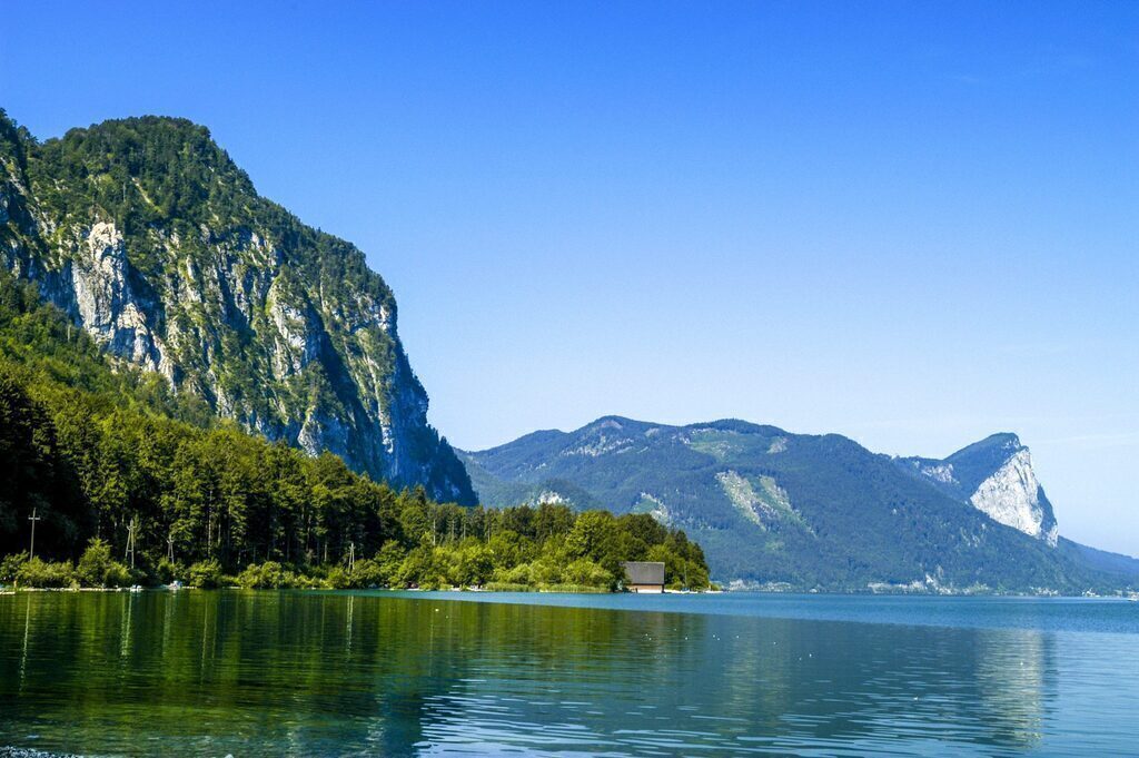"Attersee" a glacier lake with crystal clear water (an hour of a drive) is a pure beauty