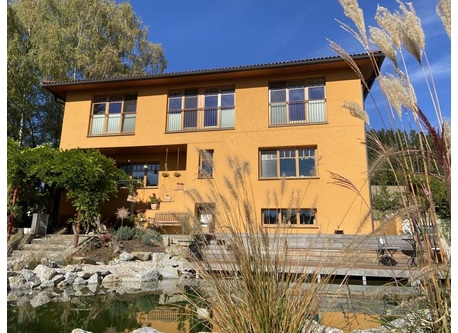 Our super comfy house with a wonderful natural swimming pond
