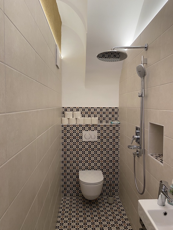 bathroom, studio apartment in Enns (the oldest town in Austria) 