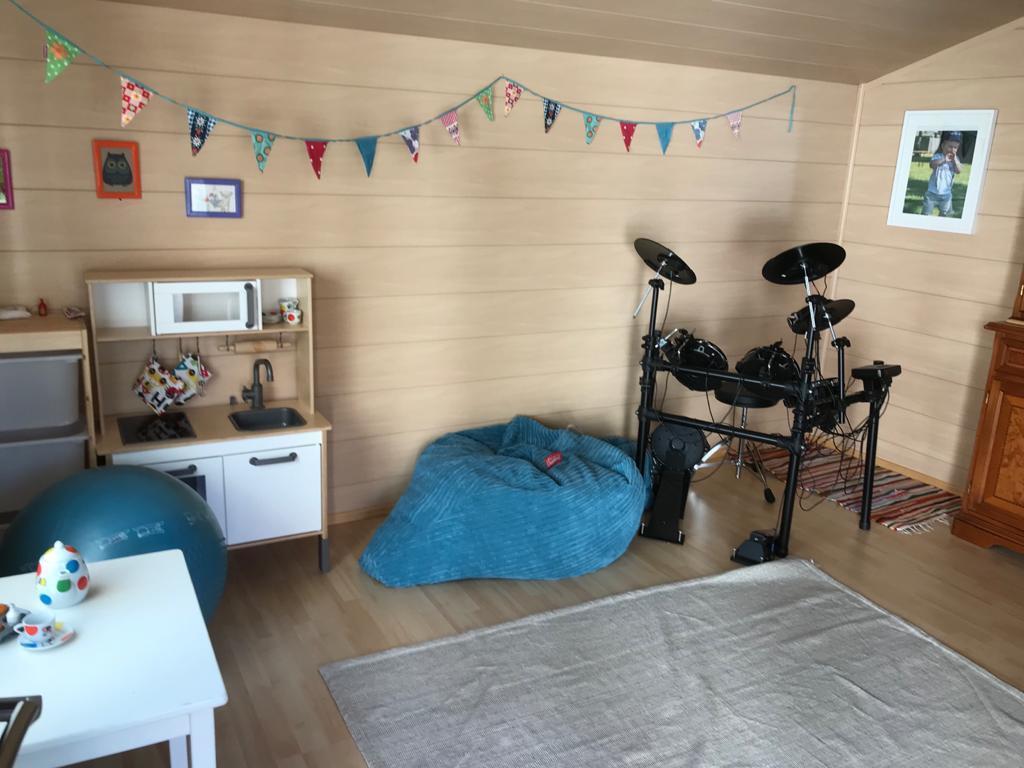 Inside the garden house