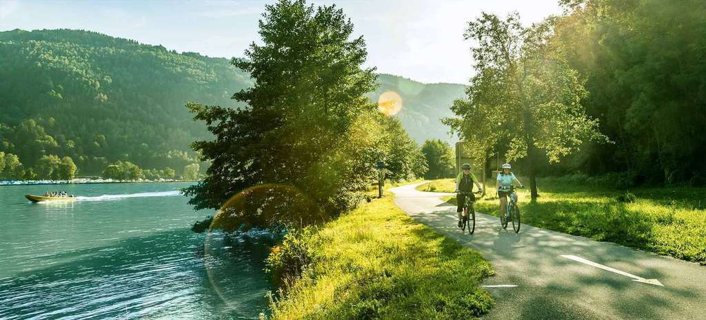 Great cycling next to the Danube (great with kids)