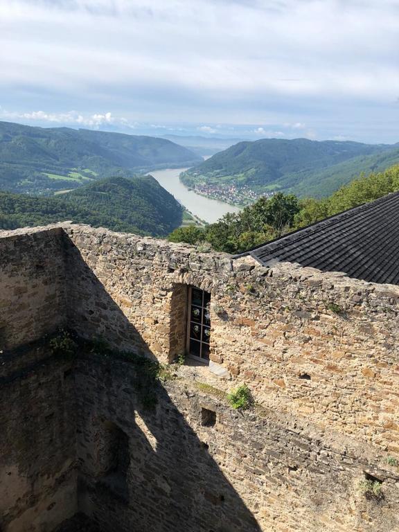 View from Aggstein Castle to the Danube Valley - great Escape room for kids