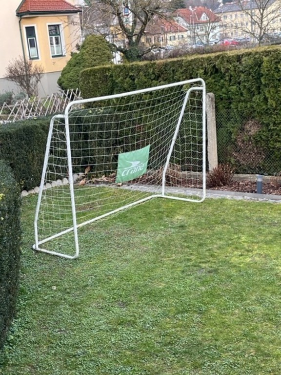 Playing soccer - (picture taken in winter)