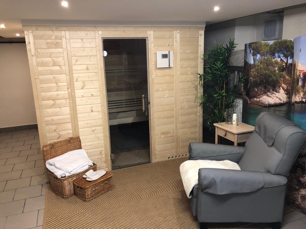 Sauna and relax area