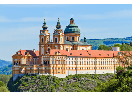Unesco world heritage Abbey Melk - 7 minutes walk away - also the kids school