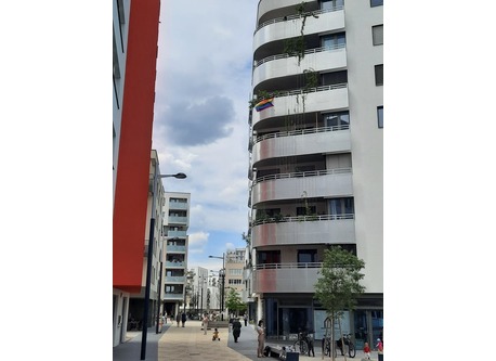 our balcony is the one with the pride flag