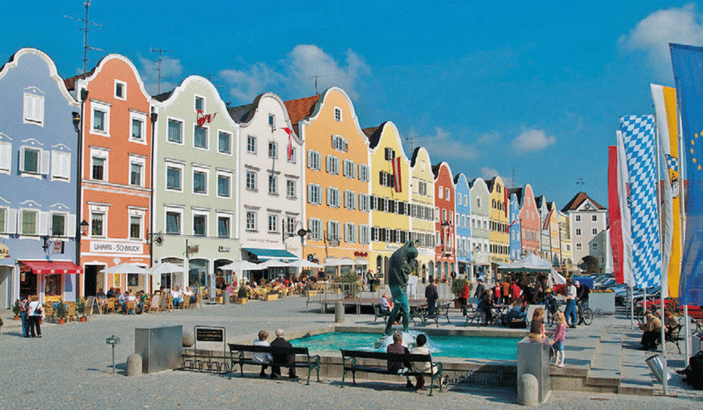 town Schärding 30min from us