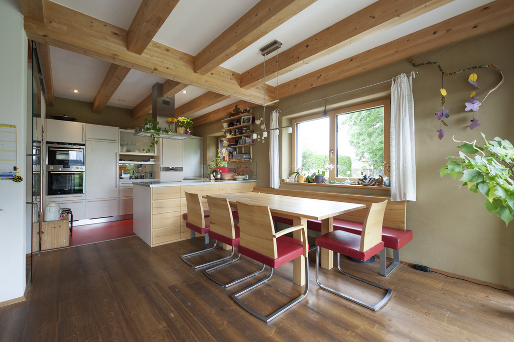 kitchen and dining room