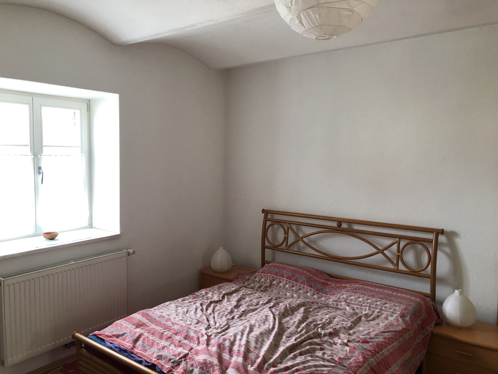 Sleeping room in the new part of the house