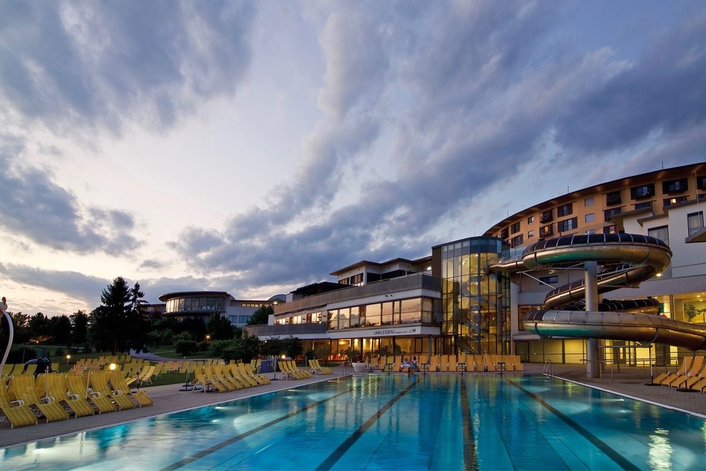 Thermal Bath and Resort at Stegersbach, 20 km from our house. There are many thermal baths in our region.