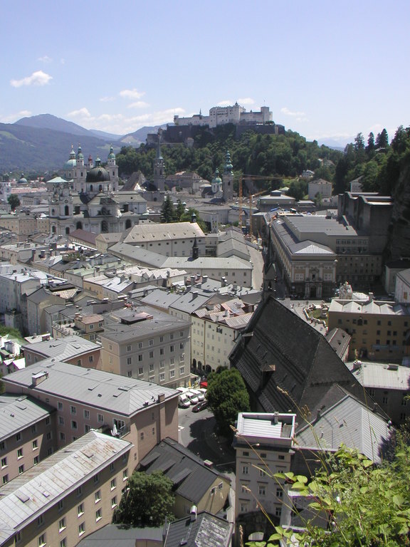 Salzburg: view from Museum of Modern Art
