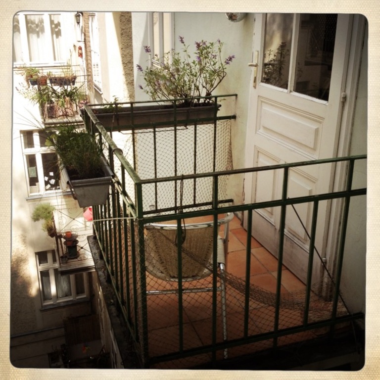 balcony of the kitchen