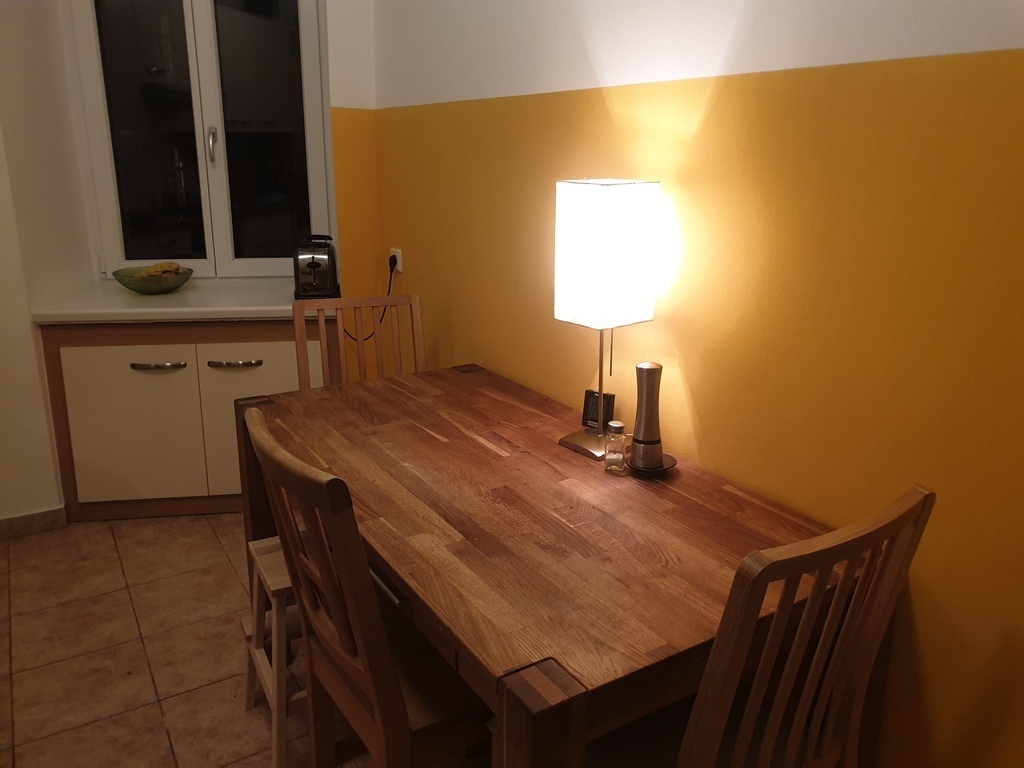 table in the kitchen