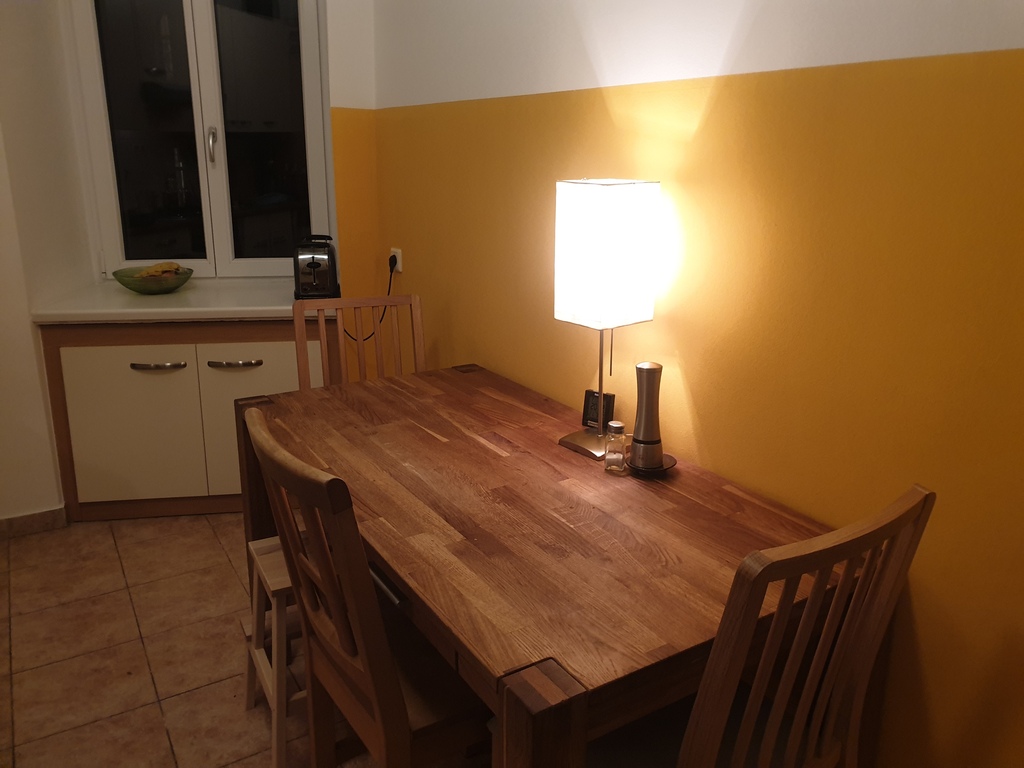table in the kitchen