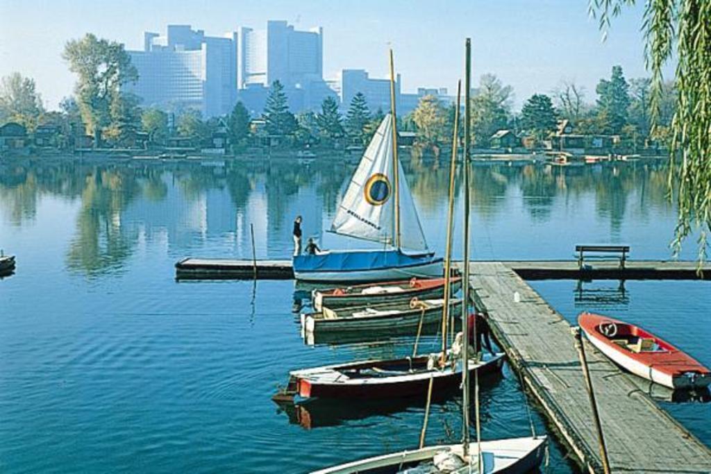 Old Blue Danube renting a boat and enjoying a fantastic view