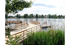 In Vienna: swimming in the sidearm of the Blue Danube, for free and easy to reach with the bikes and the underground
