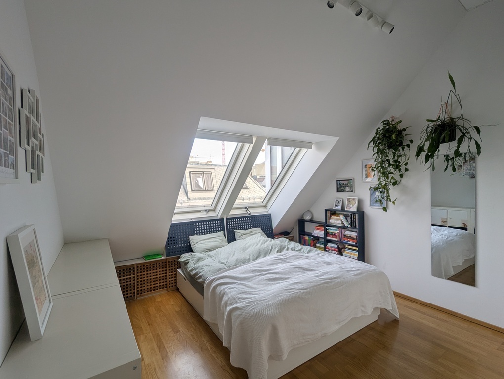 Our bedroom with a 160cm bed