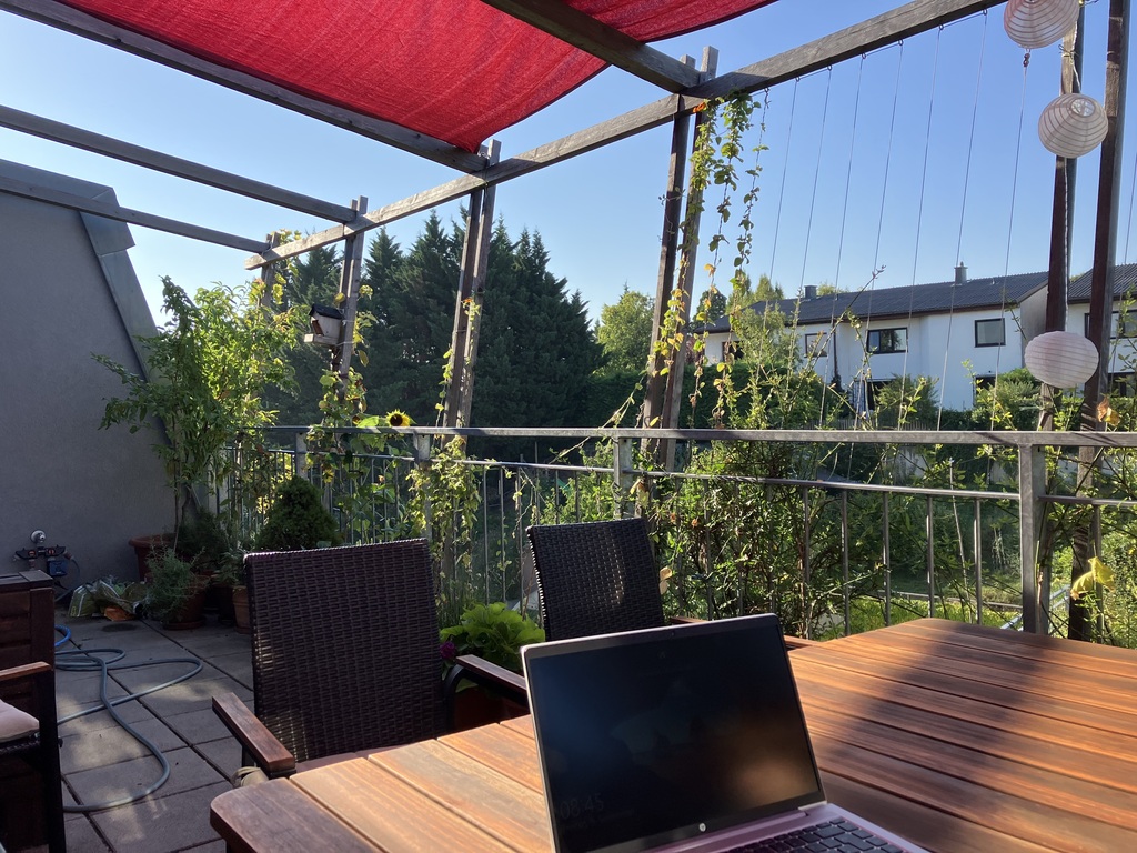 the most beautiful place of our apartment in summertime