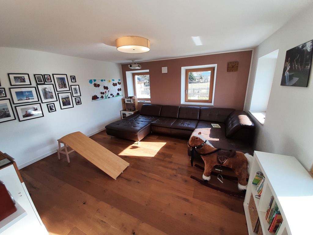 Living room with Beamer 