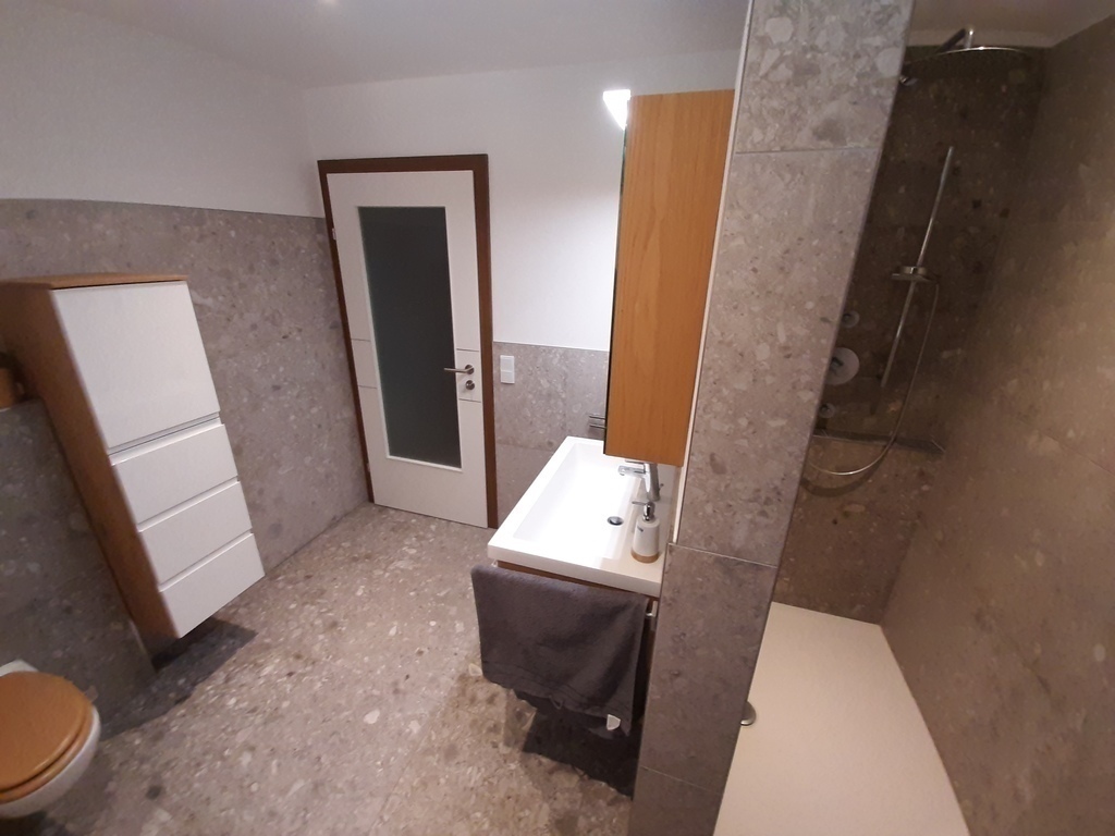 Parent's bathroom with shower