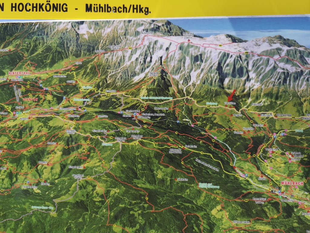Hochkoenig map