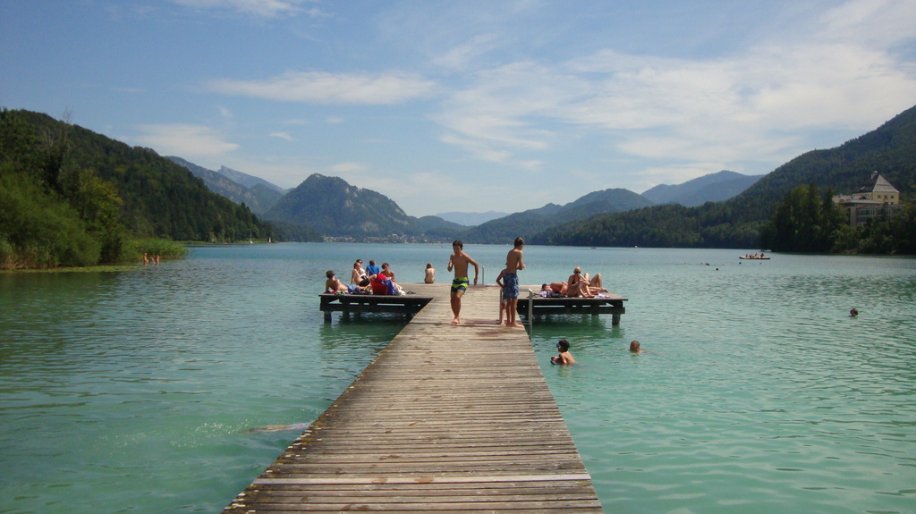 Lake Fuschl in summer