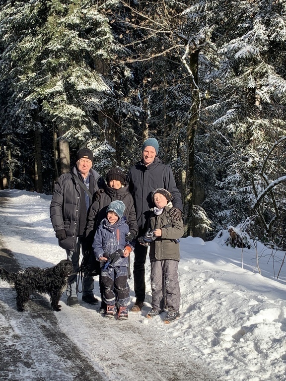 Walking on the Pfänder, our home mountain close to our home in Lochau