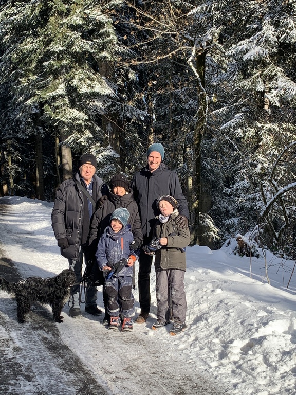 Walking on the Pfänder, our home mountain close to our home in Lochau