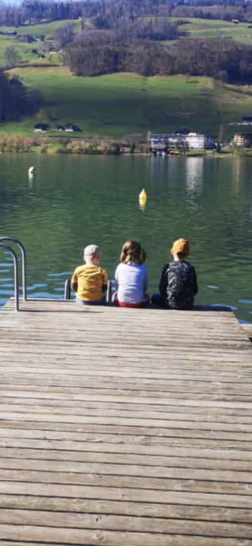 Lake in the mountains, Montafon in Vorarlberg
