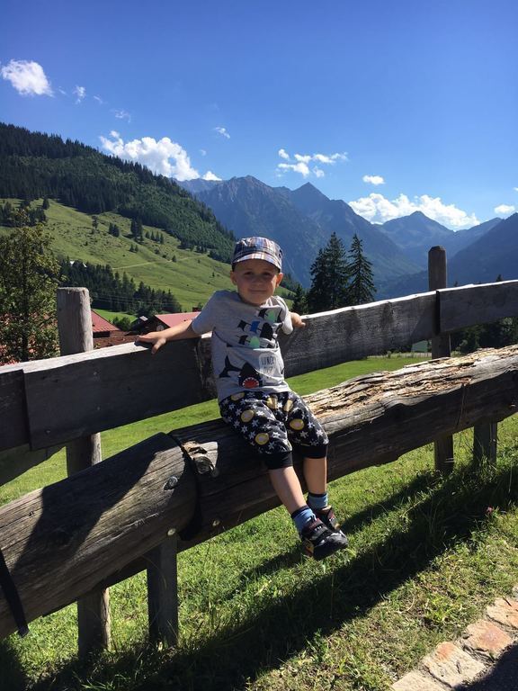 Little hiking man in Bregenzerwald