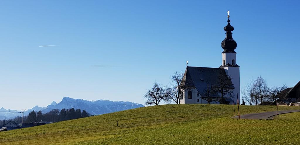 Church next to the house)