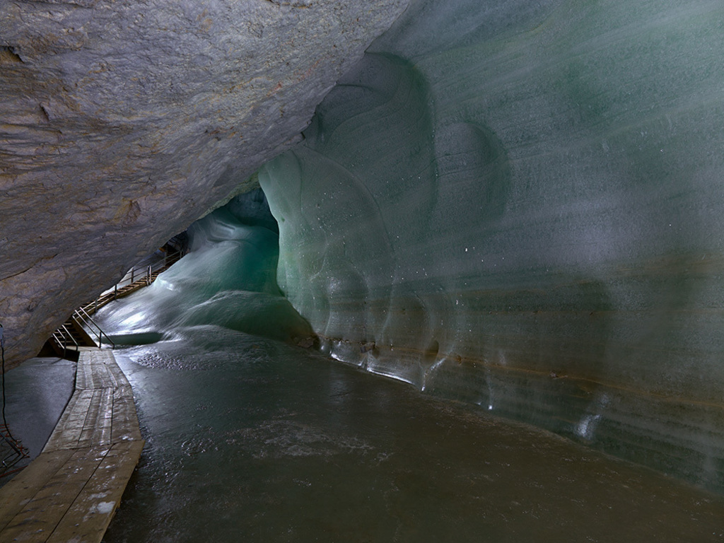 Largest ice cave for public in the world (around 70 minutes by car) www.eisriesenwelt.at