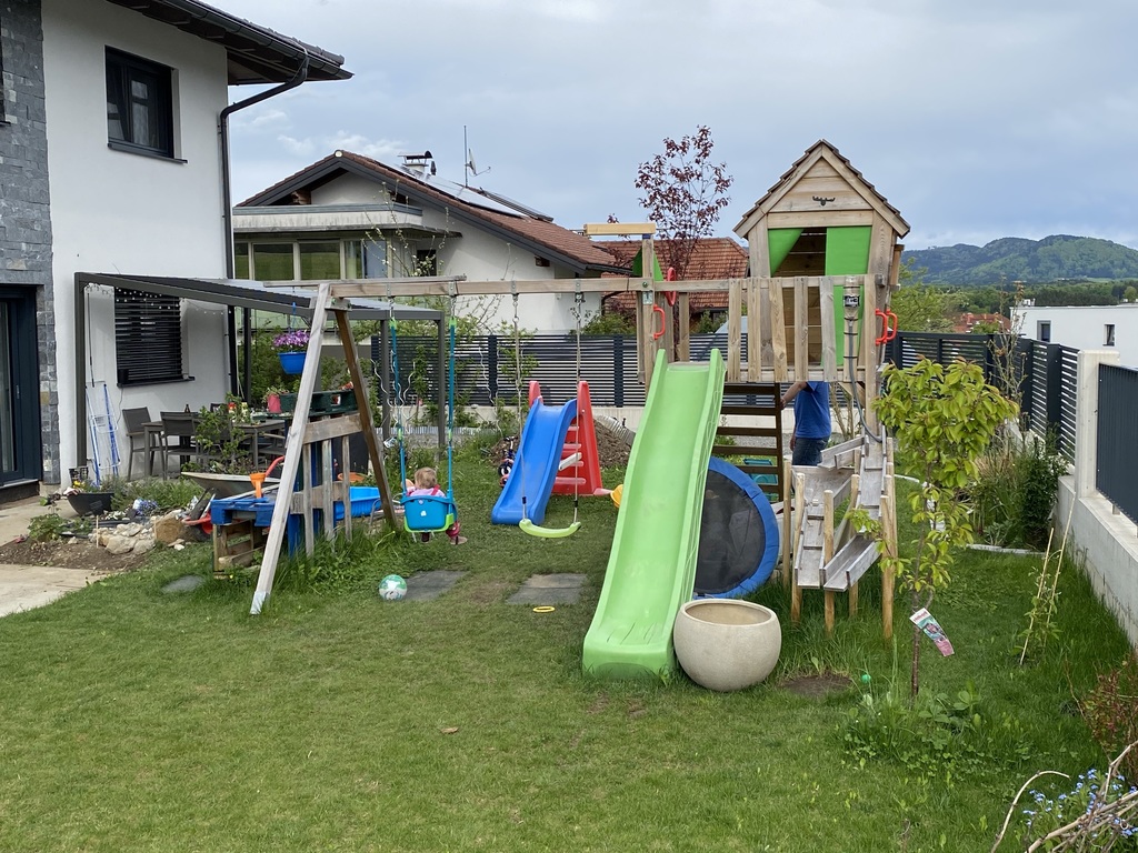 Play equipment in the garden