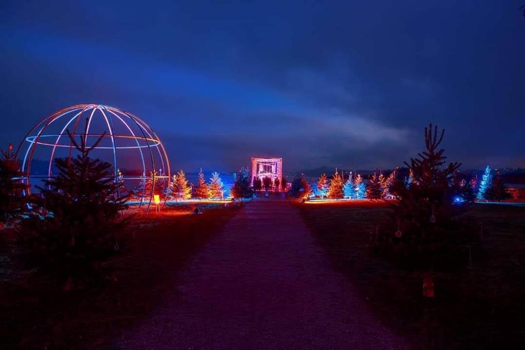 at Christmas on the beach in Seekirchen