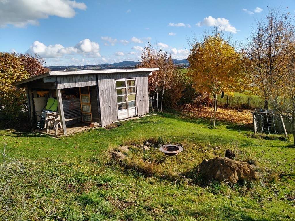 garden view with chicken home :)