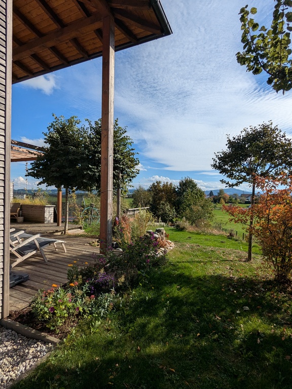view terrace with garden
