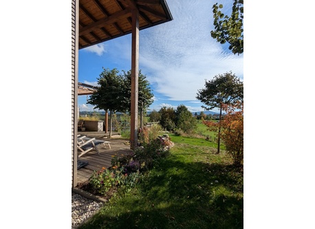 view terrace with garden