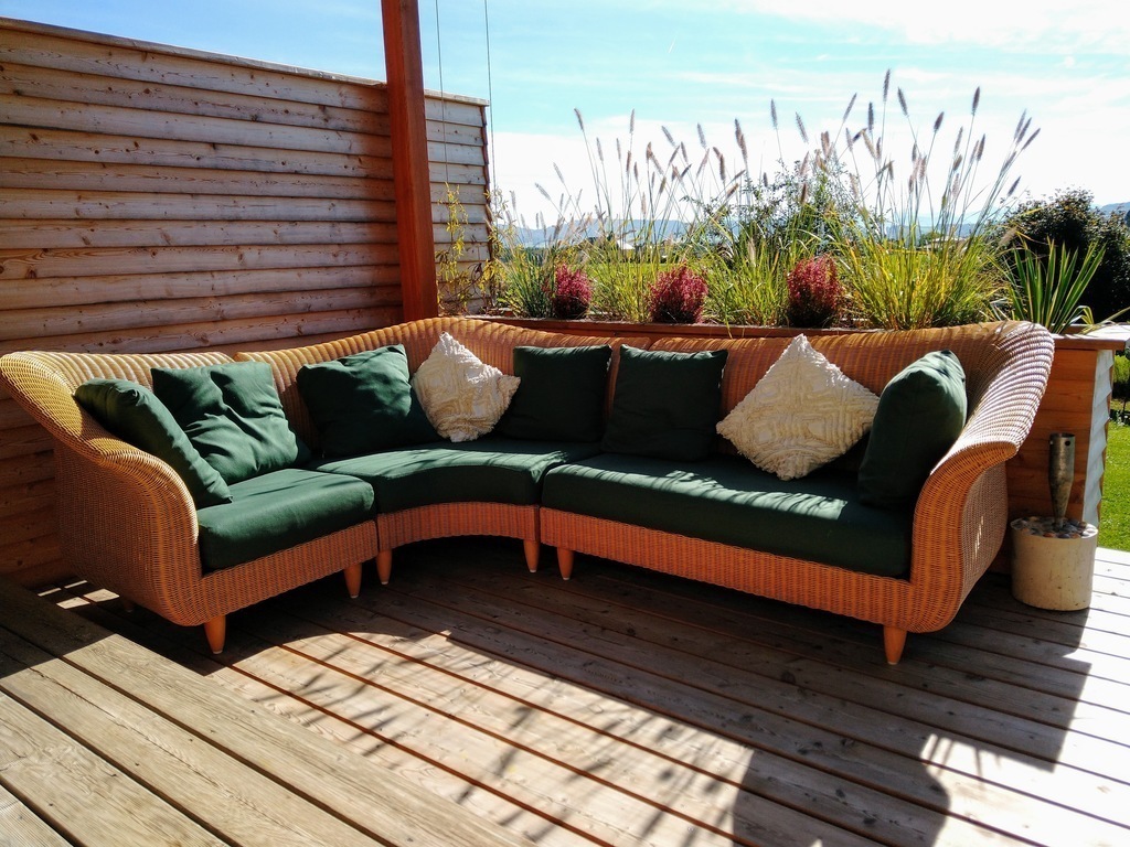 couch on the terrace