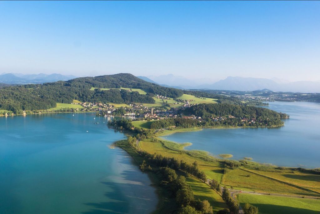 Buchberg with two lakes (Mattsee, Obertrumer See - 10km away)