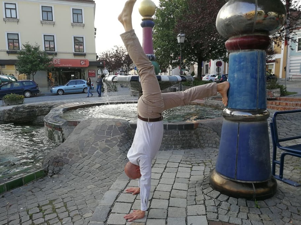 Famous Hundertwasser fountain