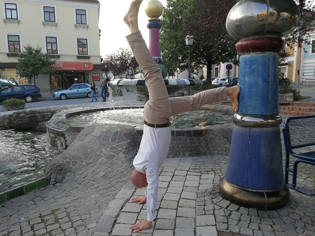 Famous Hundertwasser fountain