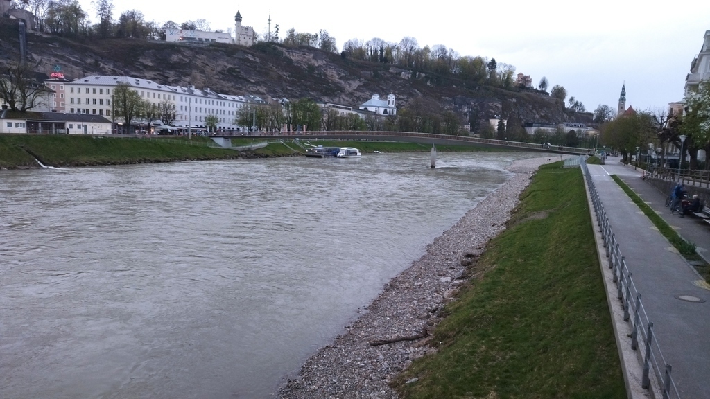 Salzach und Museum der Moderne