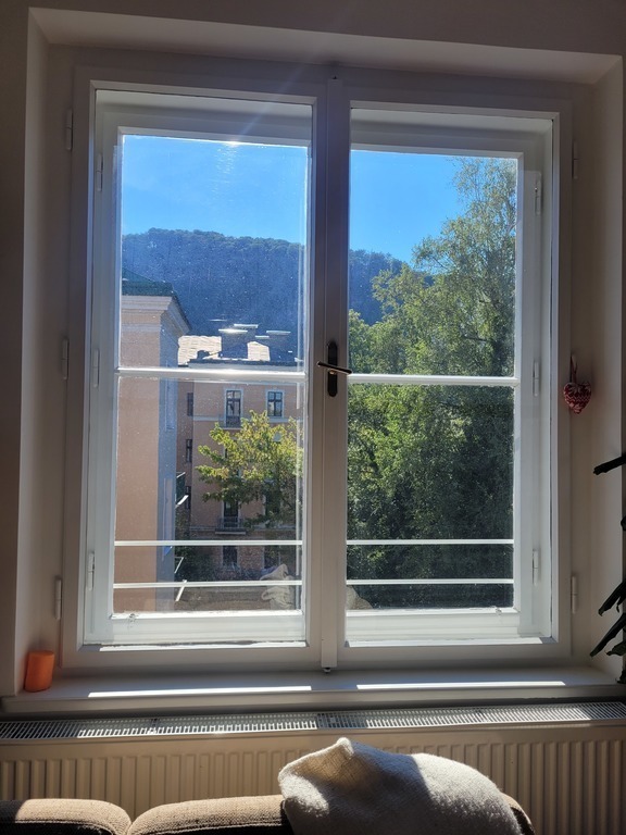 View from the living room to the Kapuzinerberg