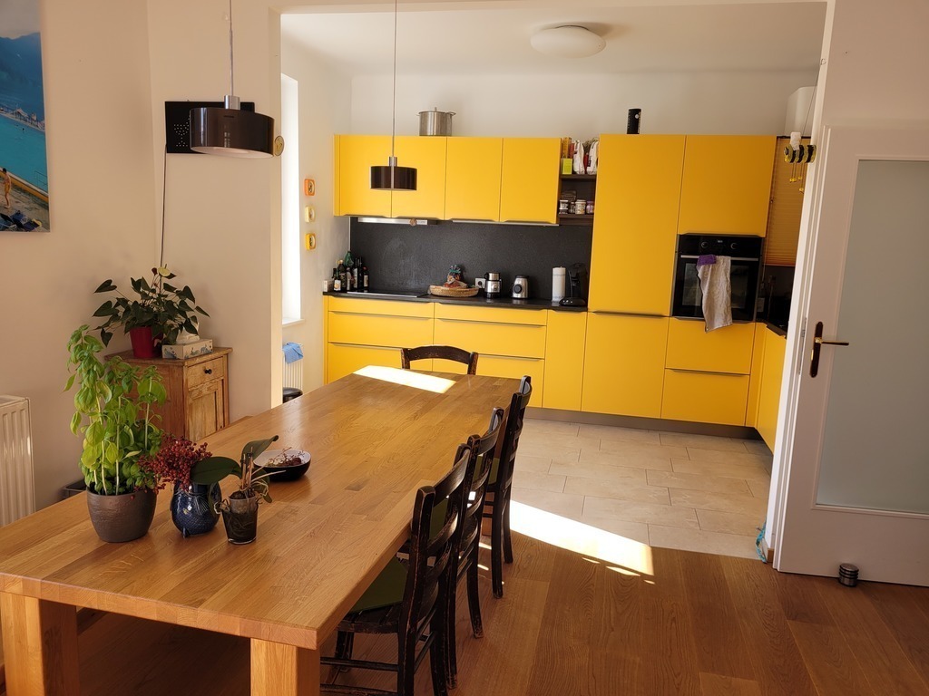 Dining area and kitchen