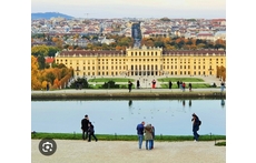 Views of Vienna and Schönbrunn Palace from Gloriette, within walking distance from the apartment (15 Min. to park entrance + 15 Min. more to Palace)